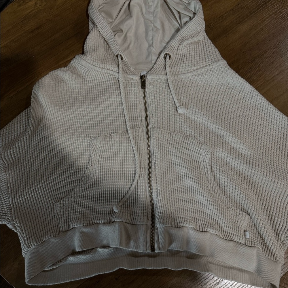 YoungLA Beige Waffle Knit Jacket